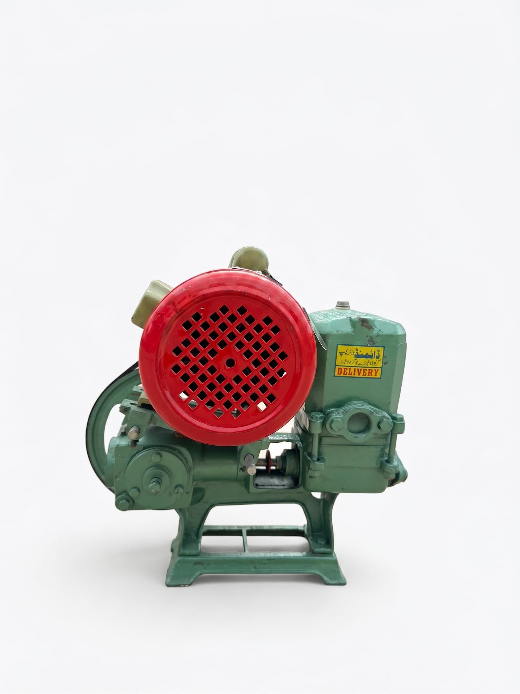 Jawed 0.5HP Copper Motor + 0.5HP Inchi Bearing Jawed Pump Set (detail close-up) — Javed complete sets for home and bore use in Karachi, Pakistan